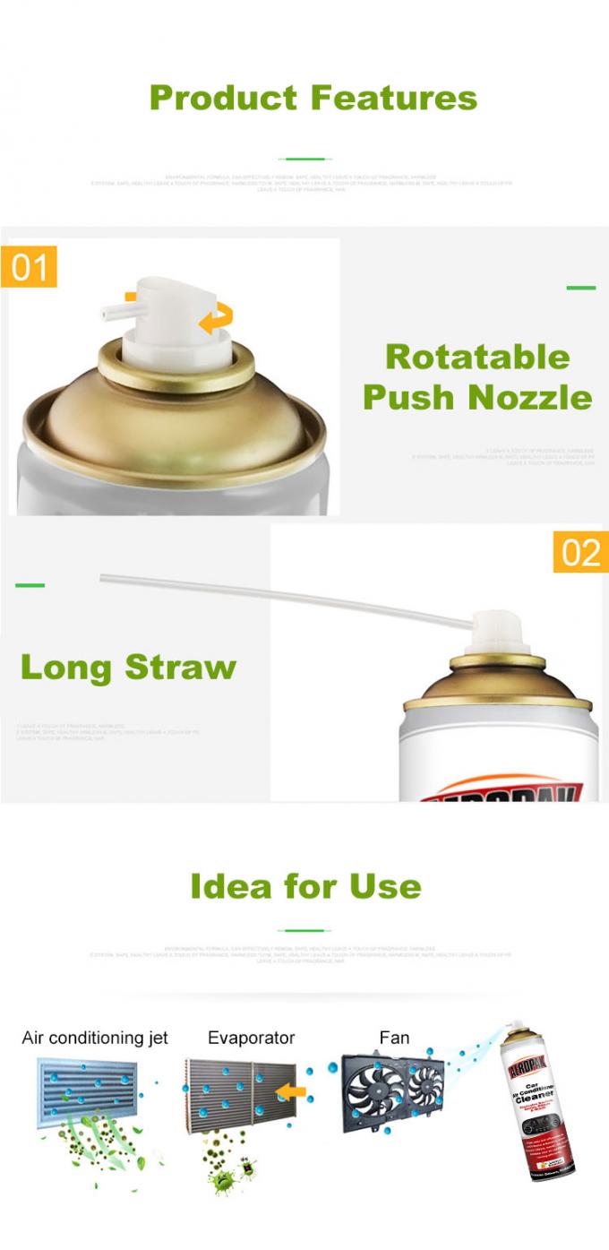 TUV Certifacates สเปรย์ทำความสะอาดเครื่องปรับอากาศในรถยนต์ 500ml 3