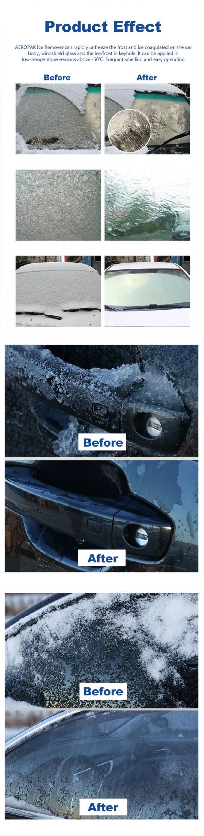 Aeropak 500ml สเปรย์ล้างน้ำแข็งที่กระจกหน้ารถ 12.3oz Car Care Spray 0