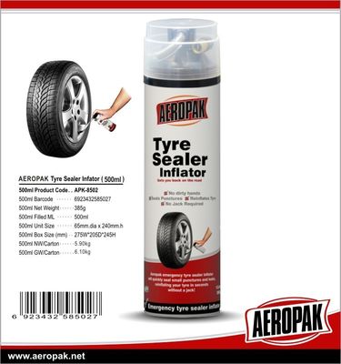 450ml Fast-Acting Tire Sealant Inflator for Emergency Repair