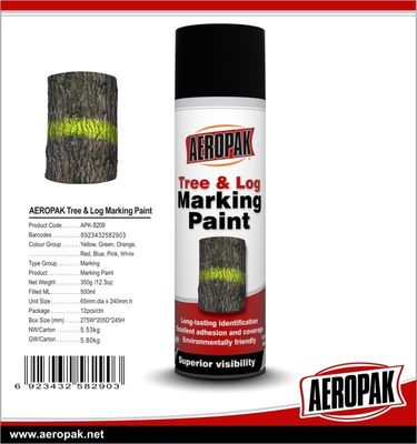 500ML Quick Dry Tree Marking Paint with 1.5g/s Spray Rate for Logs and Lumber