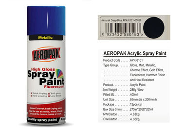 คุณภาพ AEROPAK ยี่ห้อ Aerosol Can Spray Paint พร้อม MSDS Deep Blue สำหรับรถยนต์ โรงงาน