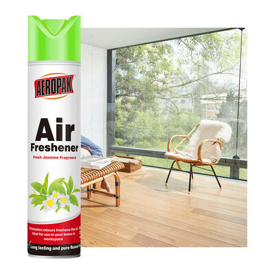 Aeropak 330ml สเปรย์กลิ่นจัสมินใช้เครื่องกำจัดกลิ่นที่มีประสิทธิภาพยาวนานเป็นมิตรกับสิ่งแวดล้อมสัตว์เลี้ยงปลอดภัยเด็ก-อากาศสดชื่น