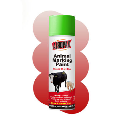 Aeropak Animal Marking Acrylic Liquid Coating & Spray Paint (ชื่ออื่น ๆ ของสีสําหรับเครื่องหมายสัตว์) แบบ APK-6810 สําหรับการใช้เครื่องมือ