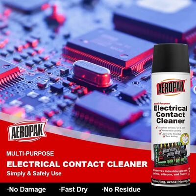 Aeropak 500ml Aerosol Fluid & Chemicals ประสิทธิภาพสูง เครื่องทําความสะอาดติดต่ออิเล็กทรอนิกส์
